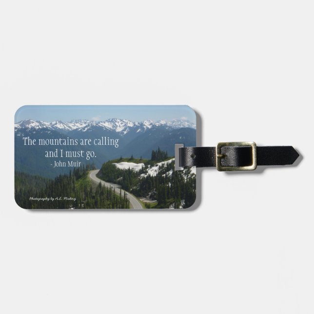 Mountains are Calling (Olympic N.P.) Luggage Tag (Front Horizontal)