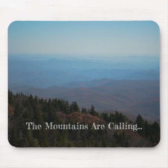 Mountains Are Calling Photographic Image Mouse Pad (Front)