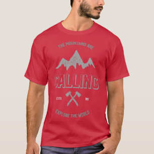 Mountains Are Calling Slim Fit TShirt
