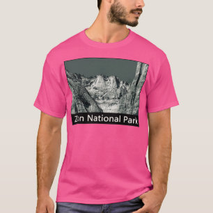 Mountains at Zion National Park Travel Destination T-Shirt