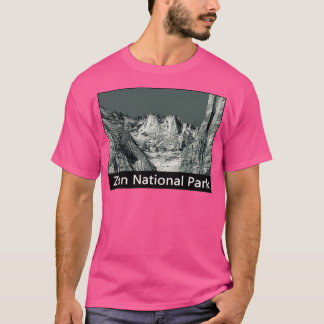 Mountains at Zion National Park Travel Destination T-Shirt