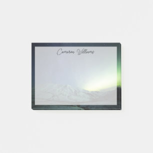 Mountains Aurora Borealis & Milky Way Alaska Post-it Notes