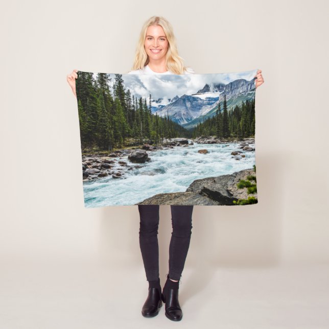 Mountains | Banff National Park Alberta, Canada Fleece Blanket (In Situ)
