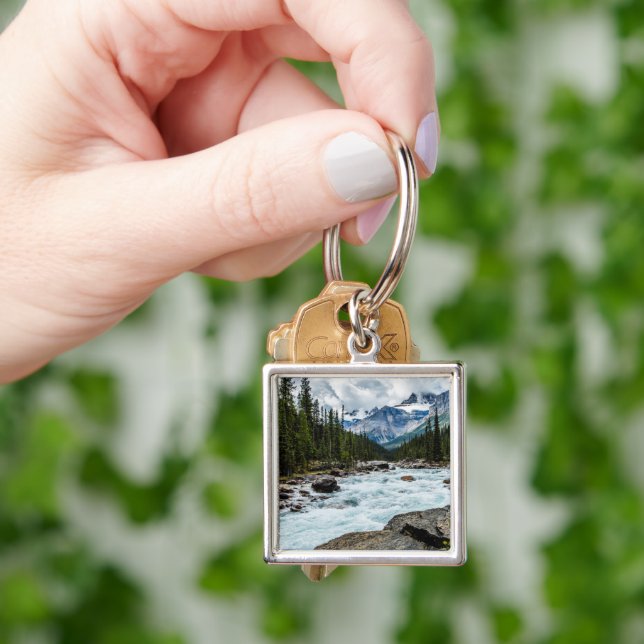 Mountains | Banff National Park Alberta, Canada Key Ring (Hand)