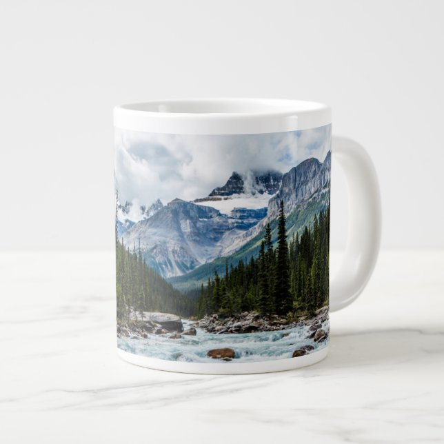 Mountains | Banff National Park Alberta, Canada Large Coffee Mug (Front Right)