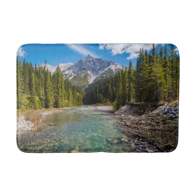 Mountains | Banff National Park, Canadian Rockies Bath Mat (Front)
