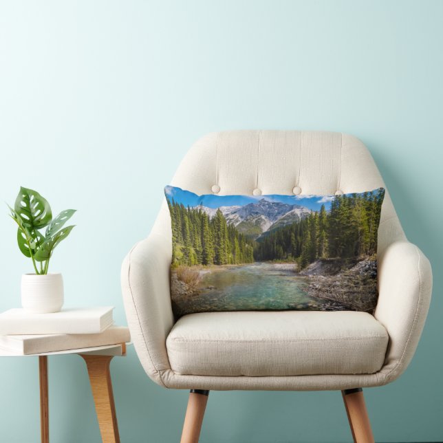 Mountains | Banff National Park, Canadian Rockies Lumbar Cushion (Chair)