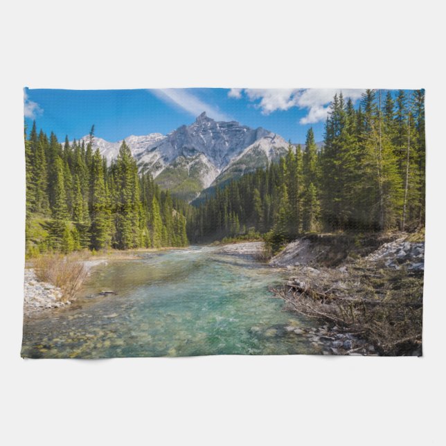 Mountains | Banff National Park, Canadian Rockies Tea Towel (Horizontal)