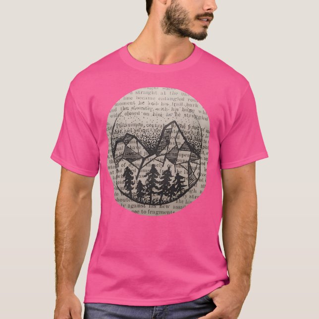 Mountains Baseball  Sleeve T-Shirt (Front)