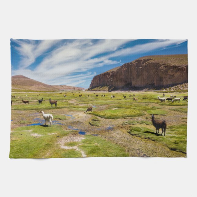 Mountains | Bolivian Andes Tea Towel (Horizontal)