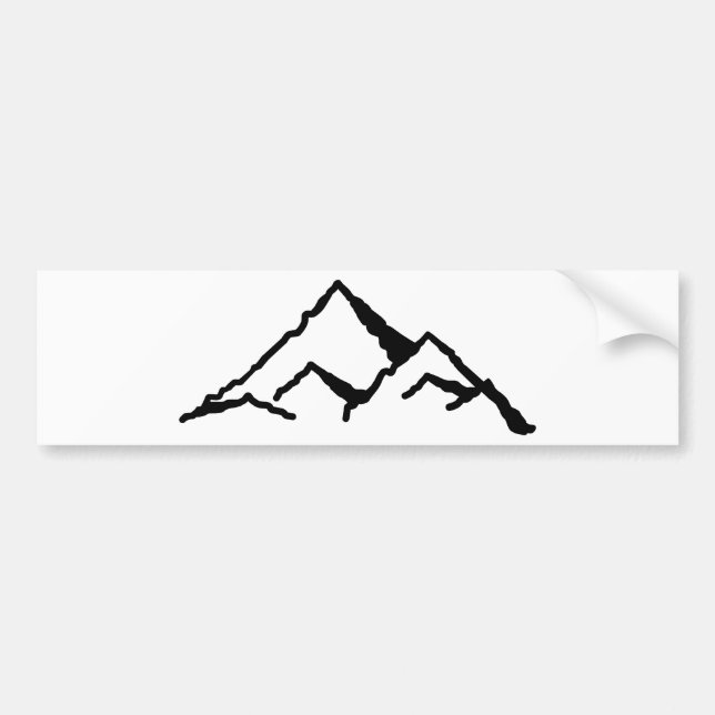 Mountains Bumper Sticker (Front)