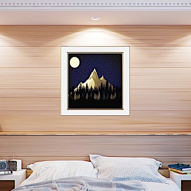 Mountains by Moonlight Foil Prints (Creator Uploaded)
