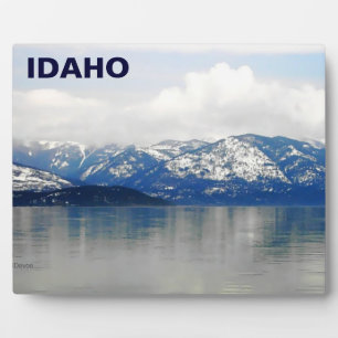 Mountains By The Lake Plaque