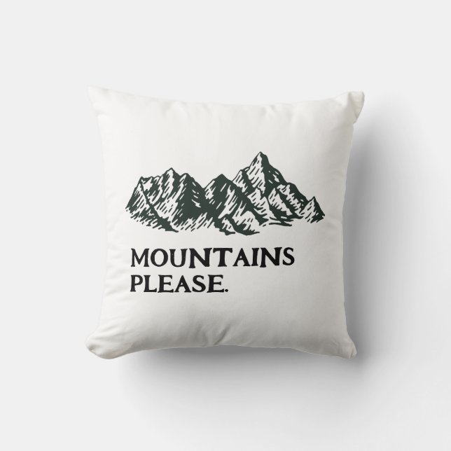 Mountains calling cushion (Front)