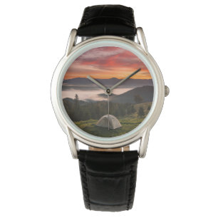 Mountains Camping Foggy Sunrise Watch