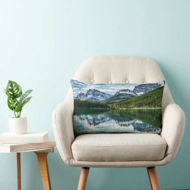 Mountains | Canadian Rockies, Alberta Canada Lumbar Cushion (Chair)