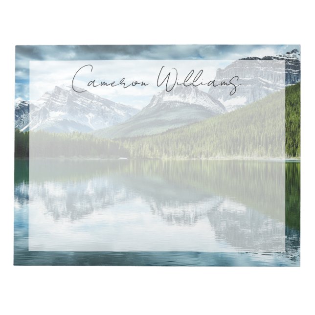 Mountains | Canadian Rockies, Alberta Canada Notepad (Front)