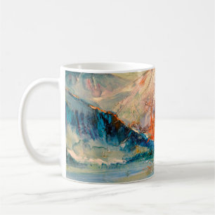 Mountains, Canyon. Mountain peak, ridge, a mountai Coffee Mug