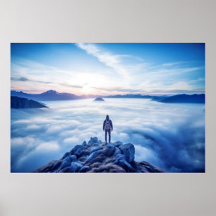Mountains Challenge Outdoors Adventure Explore Poster