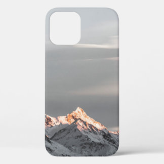 MOUNTAINS COVERED WITH SNOW iPhone 12 CASE