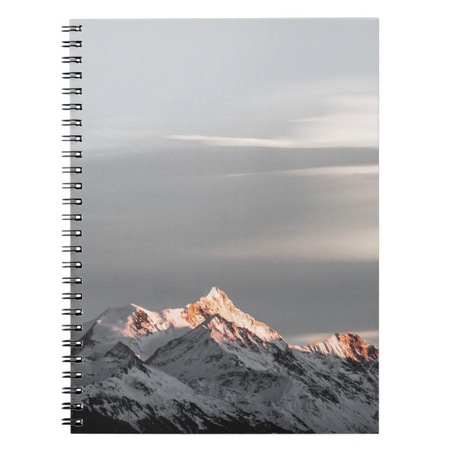 MOUNTAINS COVERED WITH SNOW NOTEBOOK (Front)