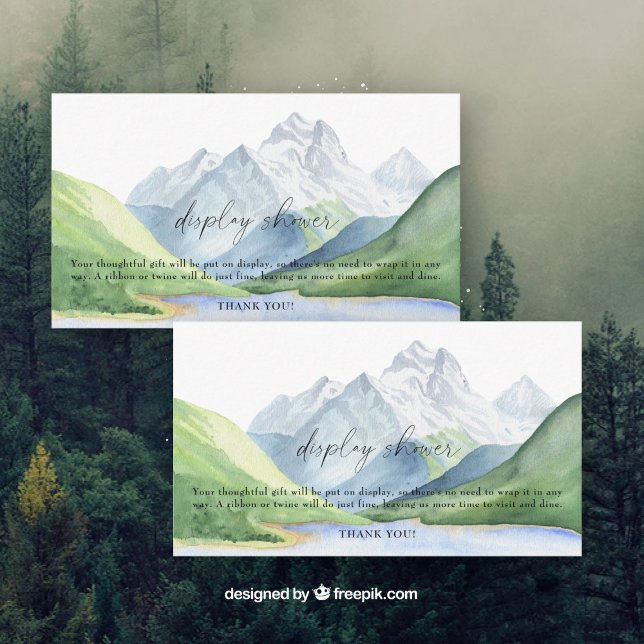 Mountains - display shower enclosure card (Creator Uploaded)