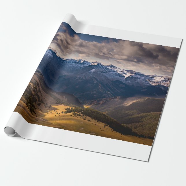 MOUNTAINS DURING DAYTIME WRAPPING PAPER (Unrolled)