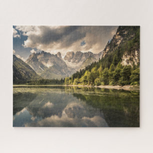 Mountains Dürrensee Lake, Dolomites, Italy Jigsaw Puzzle