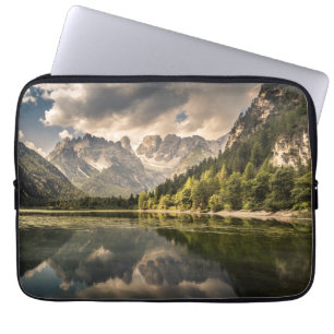 Mountains   Dürrensee Lake, Dolomites, Italy Laptop Sleeve