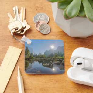 Mountains El Capitan Yosemite Park, California Key Ring