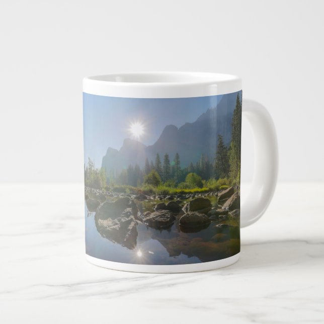Mountains | El Capitan Yosemite Park, California Large Coffee Mug (Front Right)