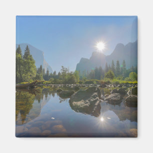 Mountains El Capitan Yosemite Park, California Magnet