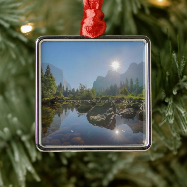 Mountains | El Capitan Yosemite Park, California Metal Tree Decoration (Tree)