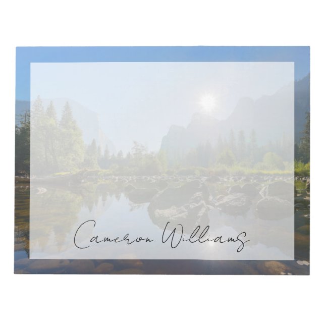 Mountains | El Capitan Yosemite Park, California Notepad (Front)