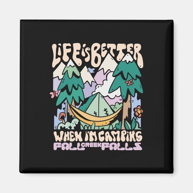 Mountains Fall Creek Falls Tennessee Camping Wild  Magnet (Front)