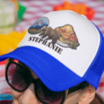 Mountains Faux Patches Bear Personalised Gift  Trucker Hat<br><div class="desc">This design may be personalised in the area provided by changing the photo and/or text. Or it can be customised by clicking Personalise this Template and then choosing the click to customise further option and delete or change the colour of the background, add text, change the text colour or style,...</div>