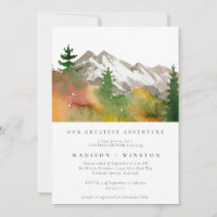 Mountains Forest  Greatest Adventure Baby Shower 