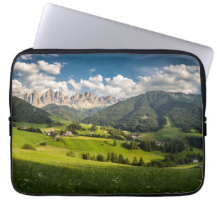 Mountains   Funes Valley, Dolomites, Italy Laptop Sleeve