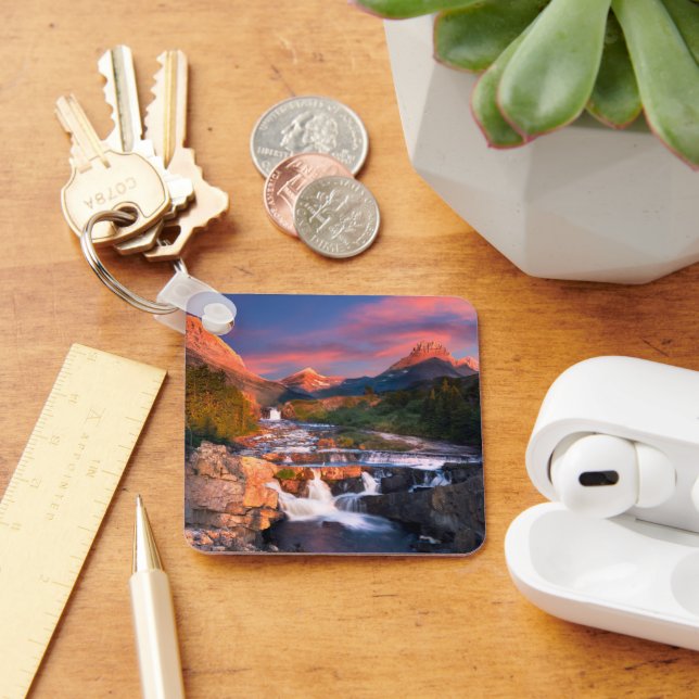 Mountains | Glacier National Park, Montana Key Ring (Desk)
