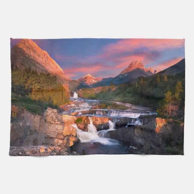 Mountains | Glacier National Park, Montana Tea Towel (Horizontal)