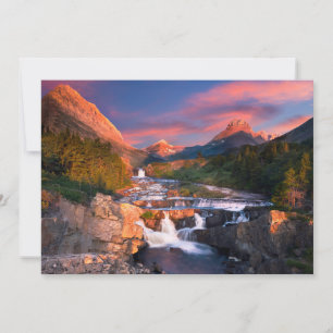 Mountains Glacier National Park, Montana Thank You Card