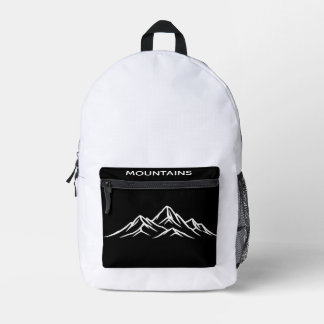 Mountains Graphic Backpack - Outdoor Hiking Print
