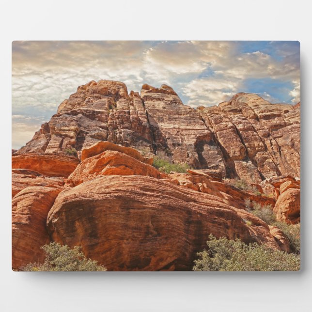 Mountains HDR photo Plaque (Front)
