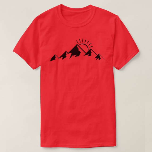 Mountains Hiking 91 T-Shirt (Design Front)