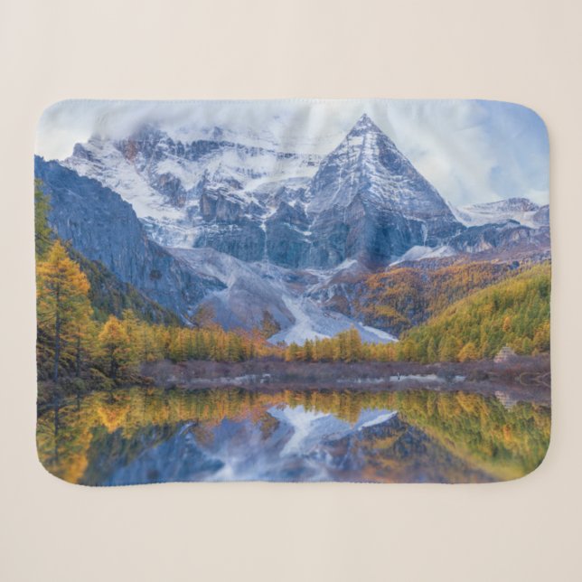 Mountains | Himalaya Mountains, China Sherpa Blanket (Front (Horizontal))