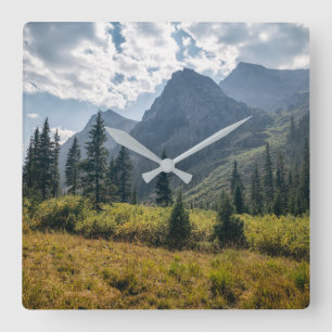 Mountains   Holy Cross Wilderness, Colorado Square Wall Clock