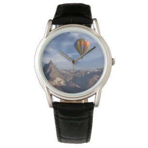 Mountains Hot Air Balloon Matterhorn Swiss Alps Watch