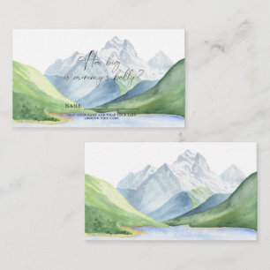 Mountains - how big is mummy's belly enclosure card