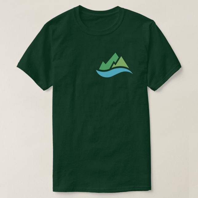 Mountains Hurricane Floods Disaster Volunteer T-Shirt (Design Front)