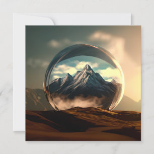 Mountains in a Bubble Globe